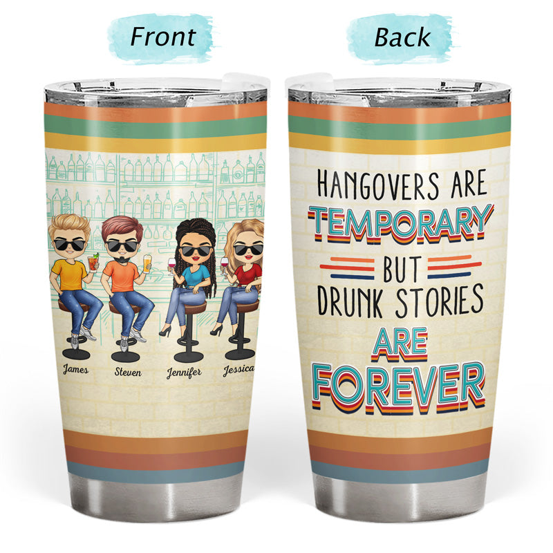 Here's To Another Year Of Bonding Over Alcohol Vintage Best Friends - Bestie BFF Gift - Personalized Custom Tumbler