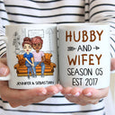 Hubby And Wifey Season Married Couple - Anniversary Gift - Personalized Custom Mug