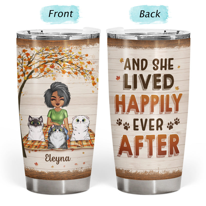 Once Upon A Time There Was A Girl Boy Who Really Loved Cats - Gift For Cat Lovers - Personalized Custom Tumbler