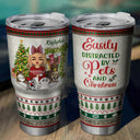 Just A Girl Boy Who Loves Dogs Cats And Christmas - Christmas Gift For Dog Lovers And Cat Lovers - Personalized Custom 30 Oz Tumbler