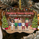 Chibi Best Friends Work Made Us Colleagues But Our Potty Mouths - Christmas Gift For BFF And Colleagues - Personalized Custom Medallion Acrylic Ornament