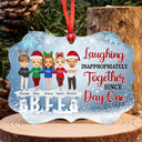 Work Made Us Colleagues But Our Potty Mouths - Christmas Gift For Co-worker And BFF - Personalized Custom Aluminum Ornament