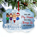 Work Made Us Colleagues But Our Potty Mouths - Christmas Gift For Co-worker And BFF - Personalized Custom Aluminum Ornament