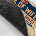 Beware Of Wife Dogs Cats Are Shady Husband Is Cool - Anniversary, Birthday, Home Decor Gift For Husband, Wife, Couple, Pet Lovers - Personalized Custom Doormat