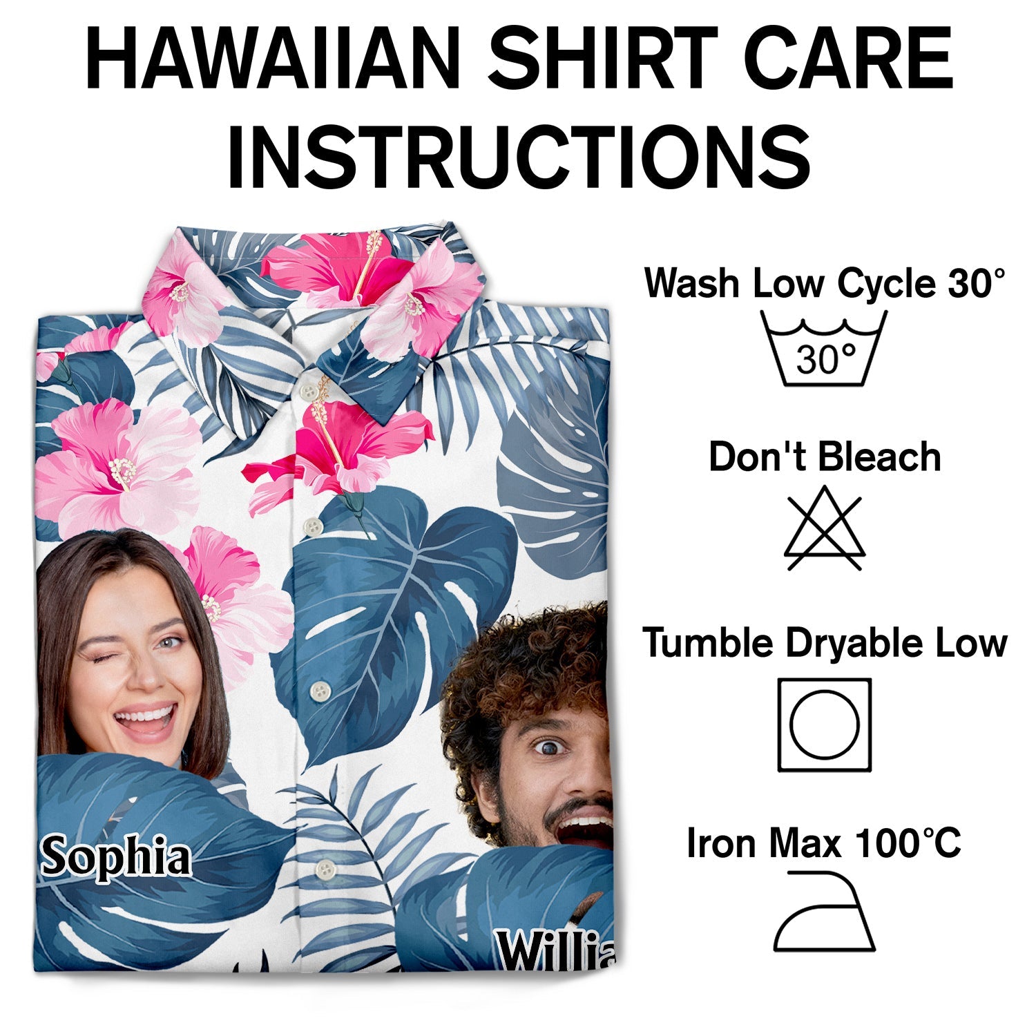 Custom Photo Funny Family Pet Face - Gift For Men, Best Friends, Siblings, Dog And Cat Lovers - Personalized Custom Hawaiian Shirt