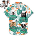 Custom Photo Funny Family Pet Face - Gift For Men, Best Friends, Siblings, Dog And Cat Lovers - Personalized Custom Hawaiian Shirt