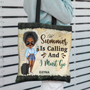 Just A Girl Who Loves Beach Traveling Cruising - Gift For Travel Lovers - Personalized Custom Zippered Canvas Bag