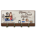 Home Sweet Home - Home Decor Gift For Family, Husband, Wife, Couple - Personalized Wood Key Holder