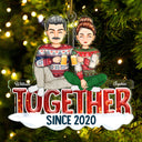 Together Since - Christmas Gift For Couples - Personalized Cutout Acrylic Ornament