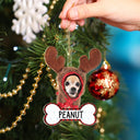 Custom Photo Funny Dog Cat - Christmas Gift For Pet Lovers - Personalized Cutout Acrylic Ornament