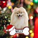 Custom Photo Funny Dog Cat - Christmas Gift For Pet Lovers - Personalized Cutout Acrylic Ornament