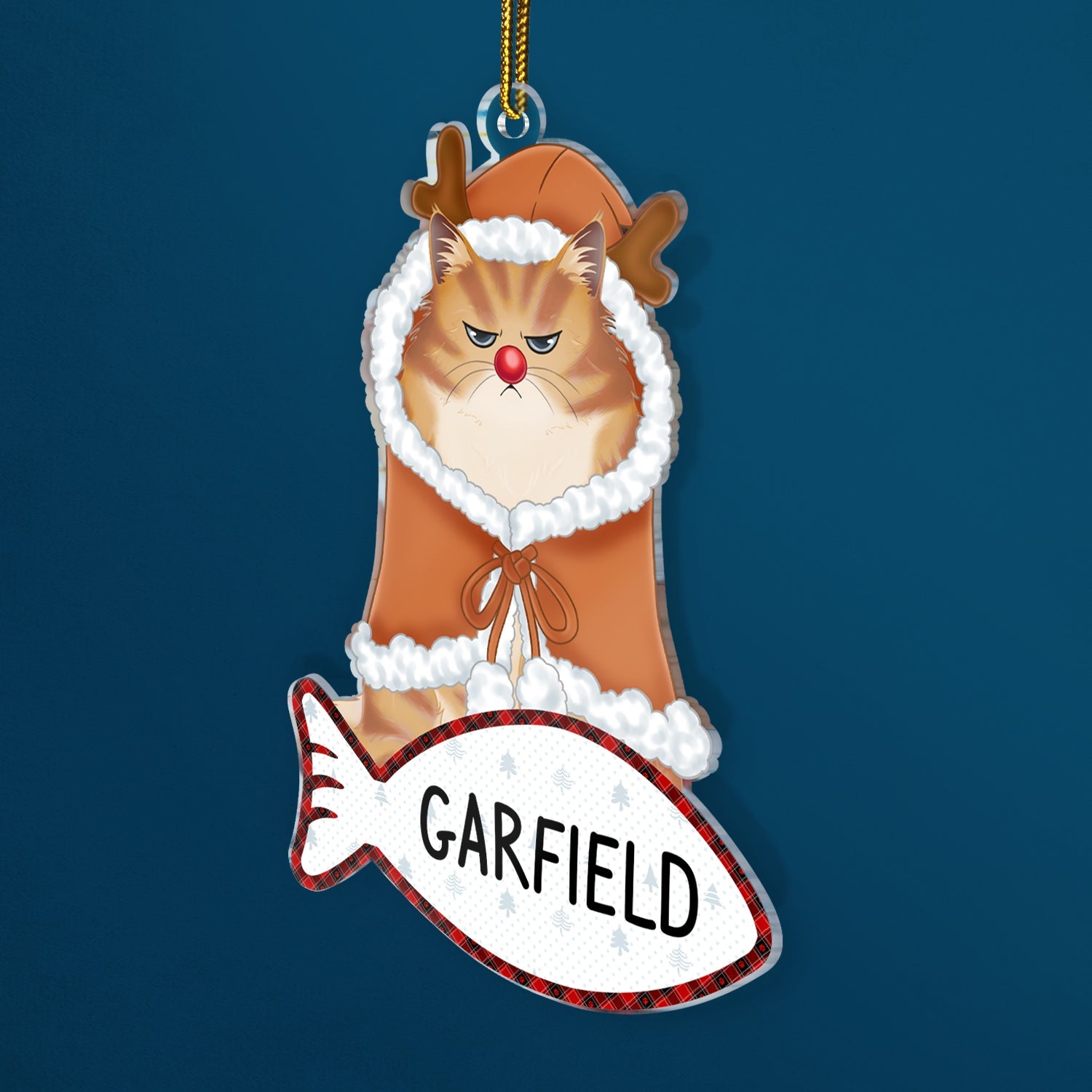 Funny Dog Cat - Christmas Gift For Pet Lovers - Personalized Cutout Acrylic Ornament