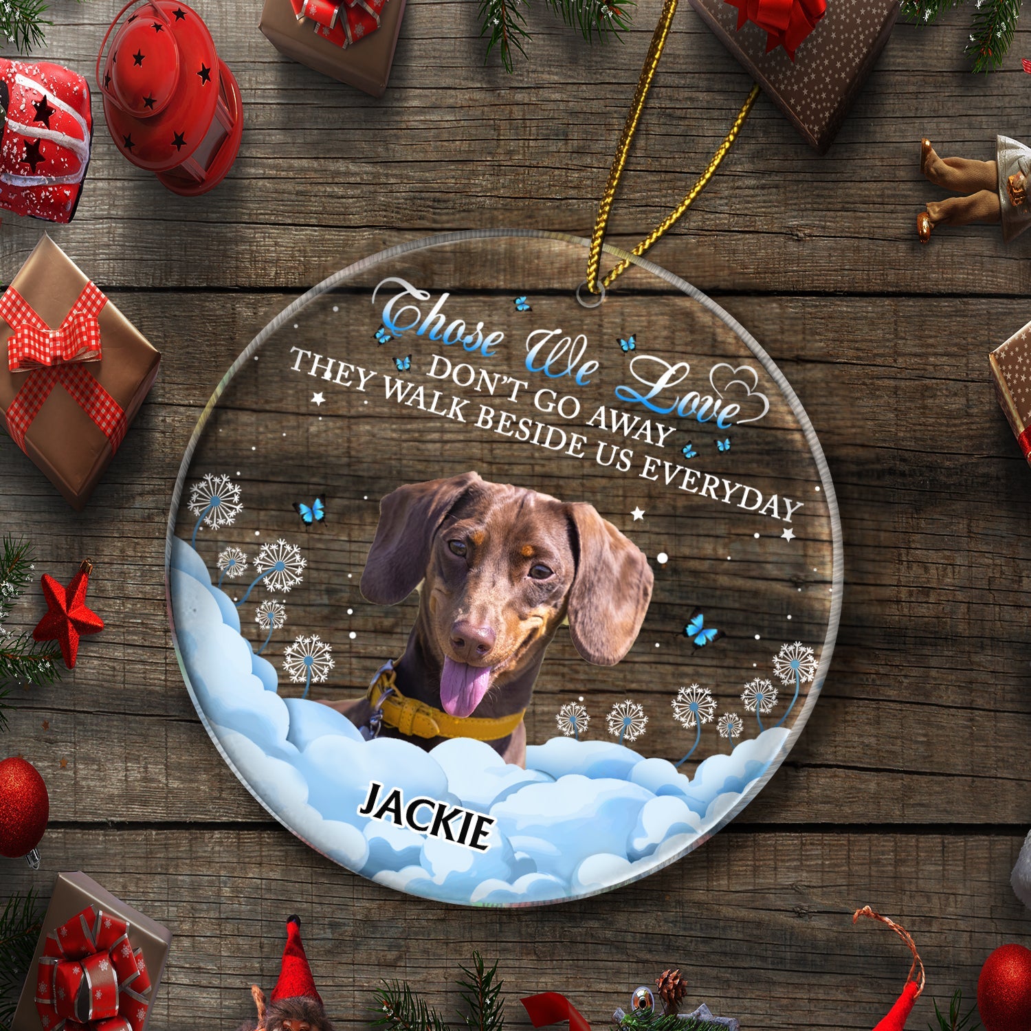 Custom Photo If Love Could Have Saved You - Christmas, Memorial Gift For Dog Lovers, Cat Lovers - Personalized Circle Acrylic Ornament