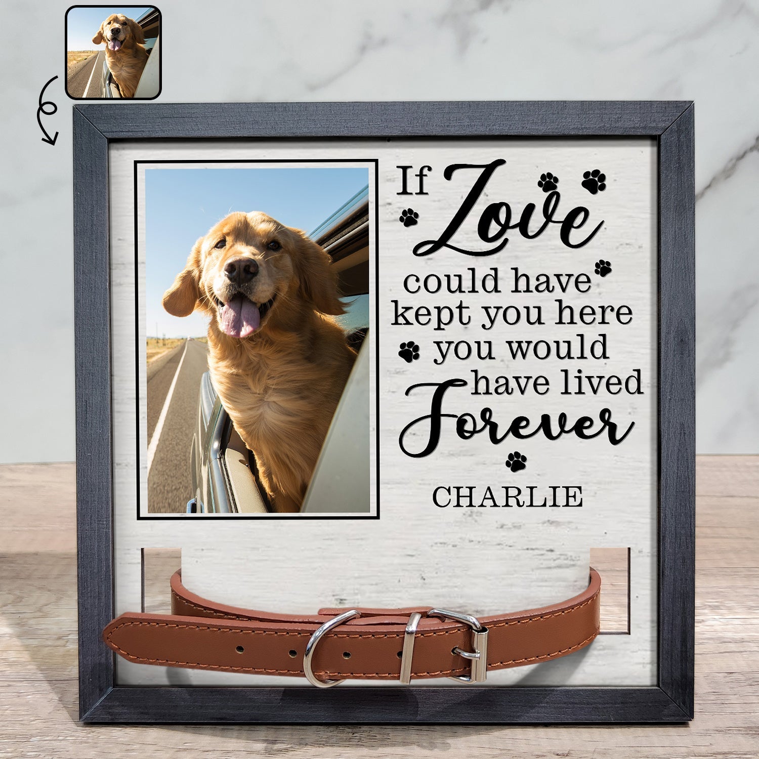 Pet Loss Sign, Collar Frame