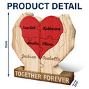 Together Forever Family Hands - Gift For Parents, Father, Mother - Personalized Custom Shaped Wooden Puzzle