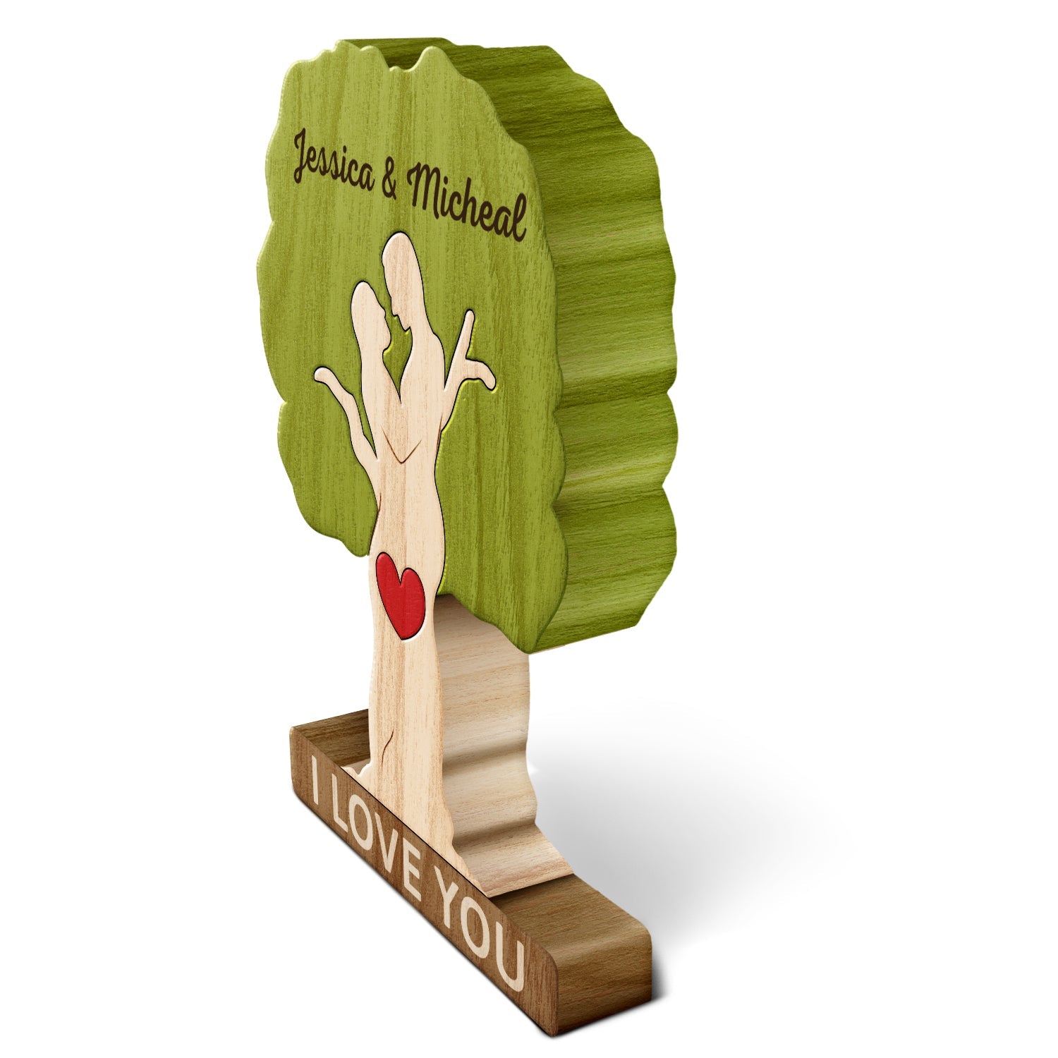 Tree Family - Gift For Mother, Father, Family - Personalized Custom Shaped Wooden Puzzle