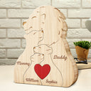 Family Lions - Gift For Parents, Father, Mother - Personalized Custom Shaped Wooden Puzzle