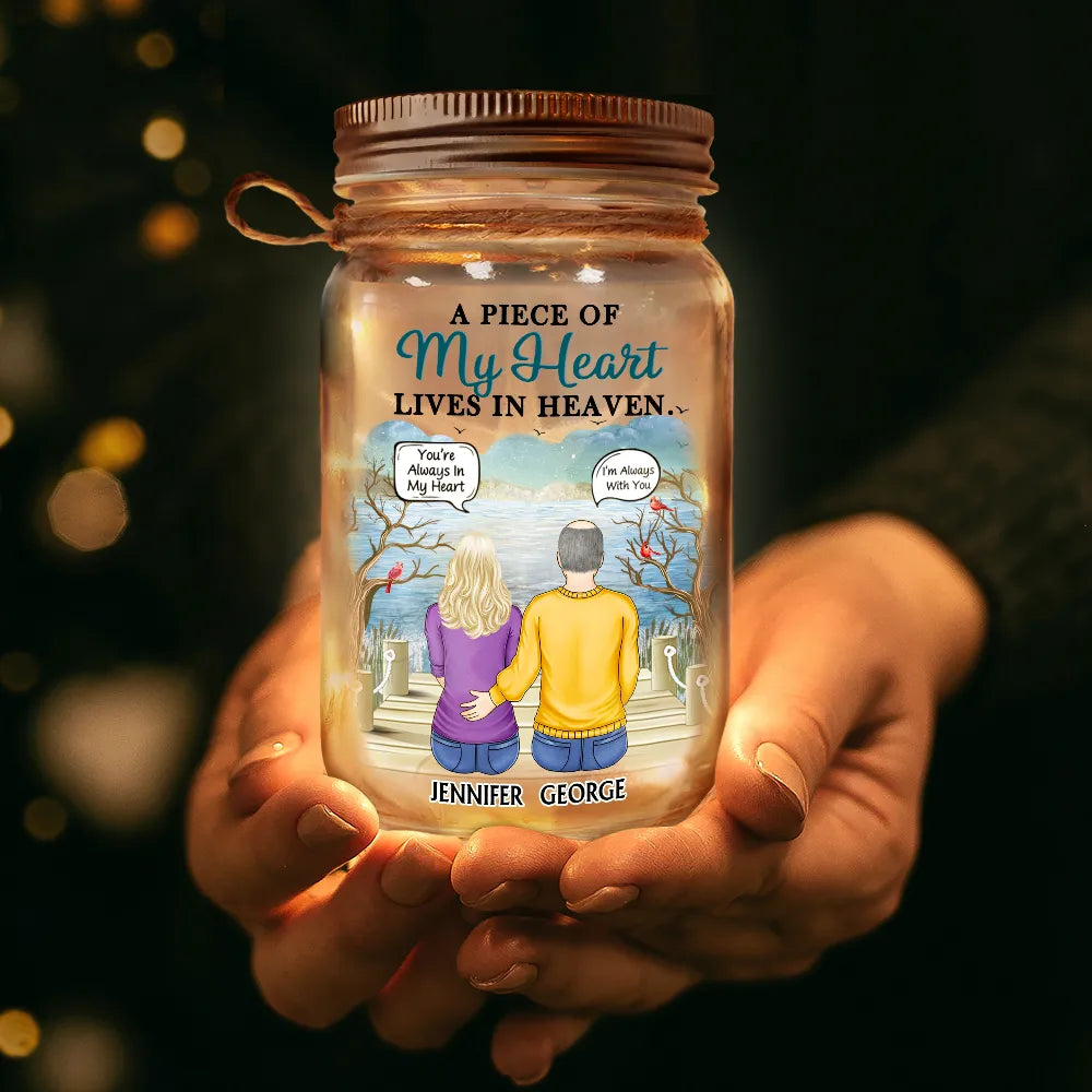 Always On My Mind, Forever In My Heart - Personalized Mason Jar Light