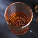 Congrats On Being My Dad From The Reason You Drink - Personalized Engraved Whiskey Glass