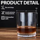 Congrats On Being My Dad From The Reason You Drink - Personalized Engraved Whiskey Glass