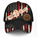 Best Dad Grandpa Ever Fist Bump - Personalized Classic Cap