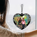 Heart Back Couple From Our First Kiss - Personalized Window Hanging Suncatcher Ornament