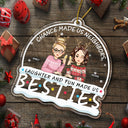 Neighbors Laughter And Fun Made Us Friends - Personalized Custom Shaped Acrylic Ornament