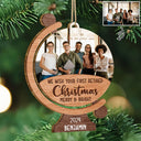 Retirement - Custom Photo We Wish Your First Retired Christmas Merry & Bright - Personalized Custom Shaped Wooden Ornament