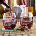 Gift For Bestie, Gifts For Colleagues - Funny Gift For Colleagues An Expert Problem Solver - Personalized Stemless Wine Glass