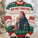 Gift For Couples, Pet Couple - Custom Photo Couple Pet Lovers Family Parents Grandparents - Personalized Unisex Ugly Sweater