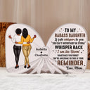 Mom - Daughters (Adult) - To My Daughter You're Awesome So This Is Your Reminder - Personalized Custom Shaped Light Box