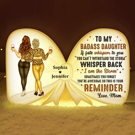 Mom - Daughters (Adult) - To My Daughter You're Awesome So This Is Your Reminder - Personalized Custom Shaped Light Box