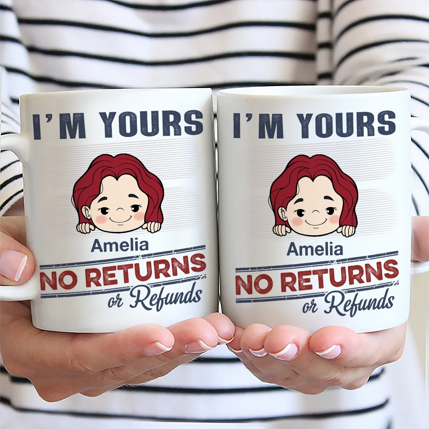 No Returns Or Refunds Grandkids - Funny Gift For Dad, Mom, Grandma, Grandpa - Personalized Mug