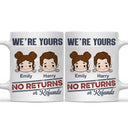 No Returns Or Refunds Grandkids - Funny Gift For Dad, Mom, Grandma, Grandpa - Personalized Mug