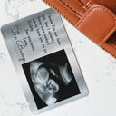 Custom Photo I Know I'm Not Here Yet - Gift For Dad, Father, New Parents - Personalized Aluminum Wallet Card