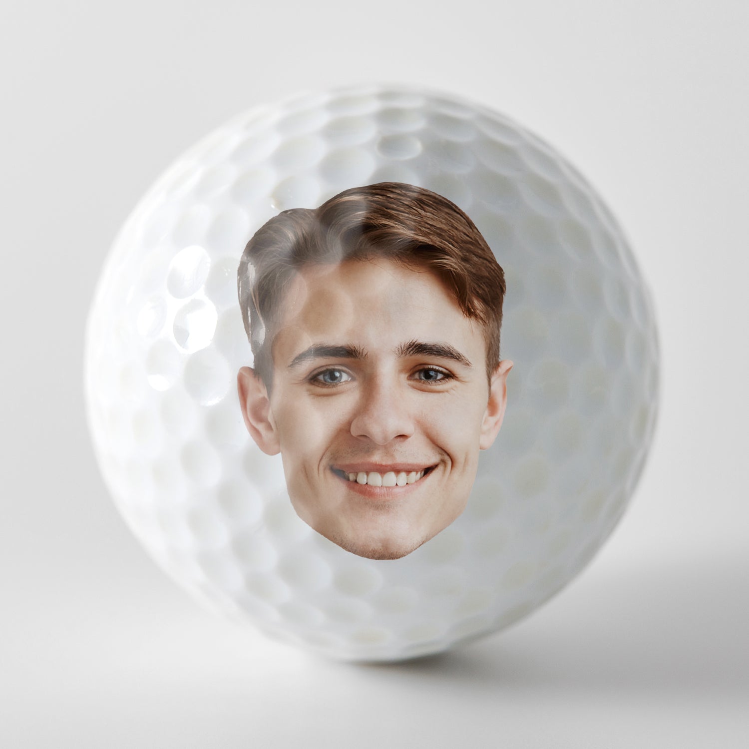 Custom Photo Still Swinging - Gift For Dad, Father, Grandpa, Golfer, Golf Lover - Personalized Golf Ball