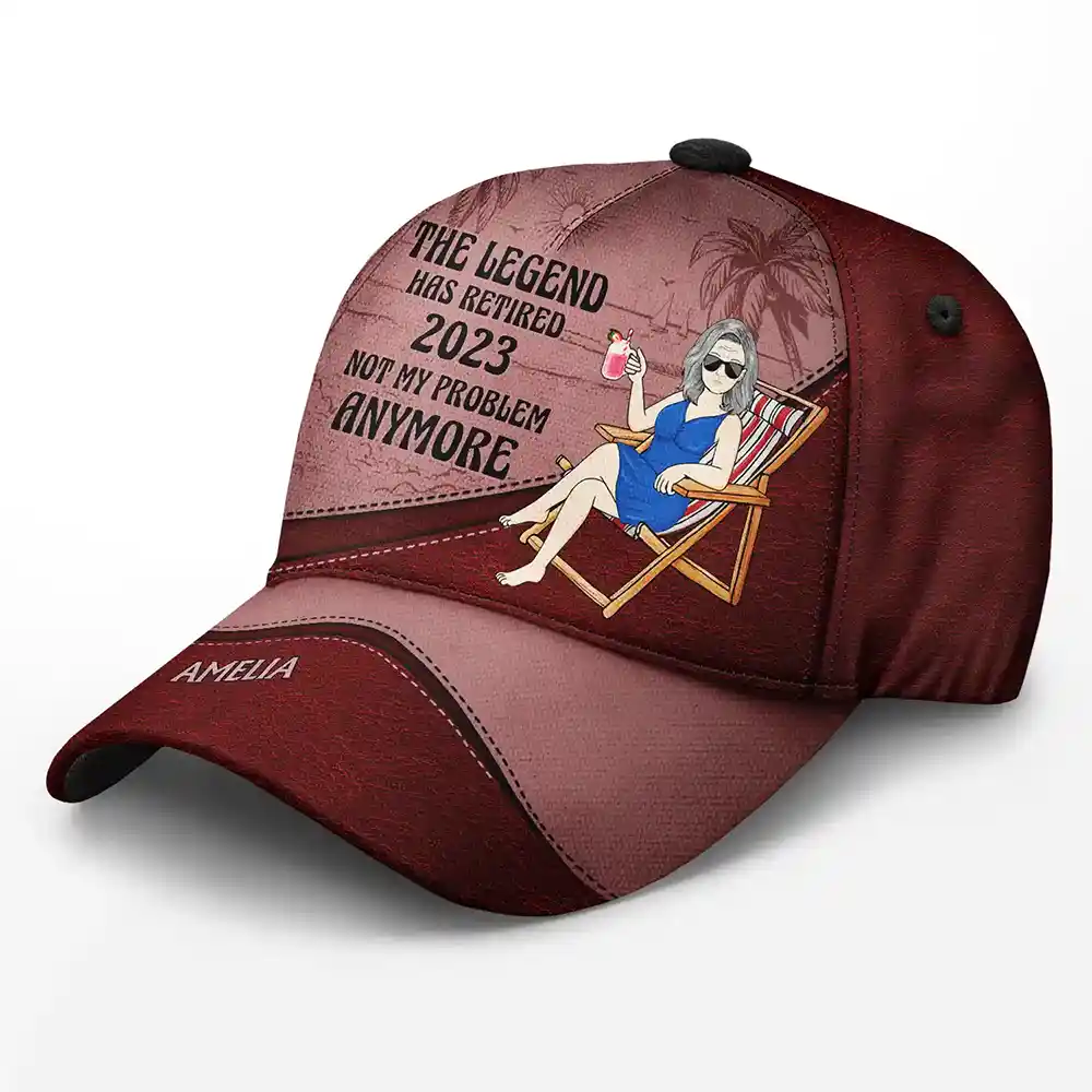 The Legend Has Retired Vintage - Personalized Classic Cap