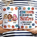 Congrats On Being My Bestie - 3D Inflated Effect Printed Mug, Personalized White Edge-to-Edge Mug