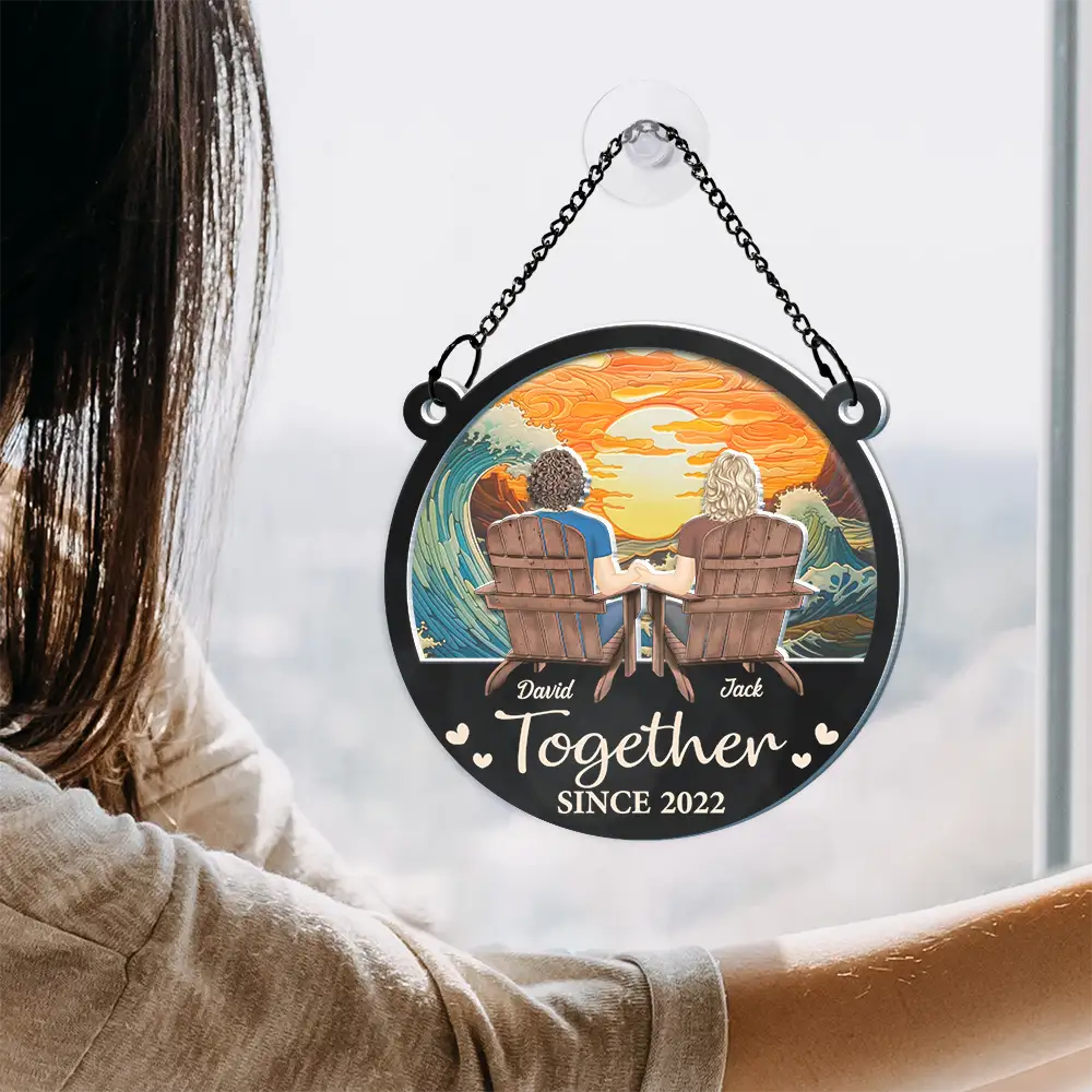 You And Me We Got This Couple - Personalized Window Hanging Suncatcher Ornament