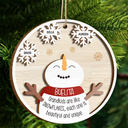 Grandkids Are Like Snowflakes Beautiful And Unique - Personalized 2-Layered Wooden Ornament