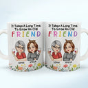 It Takes A Long Time To Grow An Old Friend - Personalized White Edge-to-Edge Mug