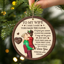 Christmas,Love,Gift For Couples,Gift For Husband,Gift For Wife,Gift For Boyfriend,Gift For Girlfriend,Anniversary - I Wish I Could Turn Back The Clock Couples - Personalized 2-Layered Wooden Ornament