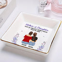 Gift For Mother, Gift For Women, Gift For Yourself, Gift For Grandma, Gift For Daughter - Mother & Daughters Forever Linked Together - Personalized Ring Dish