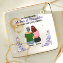 Gift For Mother, Gift For Women, Gift For Yourself, Gift For Grandma, Gift For Daughter - Mother & Daughters Forever Linked Together - Personalized Ring Dish