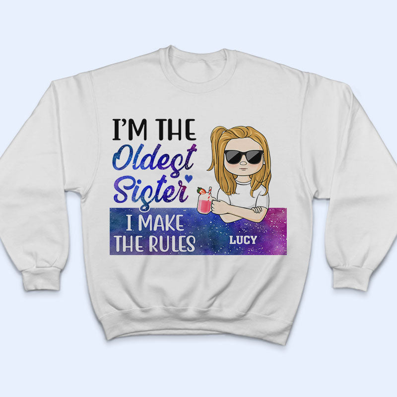 I'm The Rules Sister Brother Parent - Family Sibling Gift - Personalized Custom Hoodie