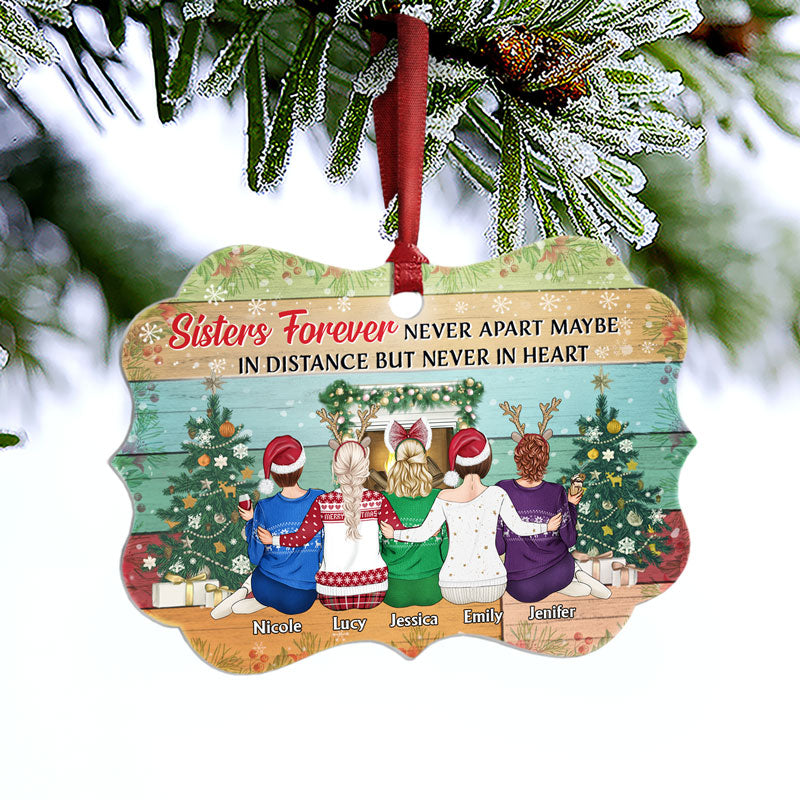 Best Friends There Is No Greater Gift Than Friendship - Christmas Gift For BFF And Sisters - Personalized Custom Aluminum Ornament