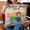 Together Since Husband Wife - Couple Gift - Personalized Custom Pillow