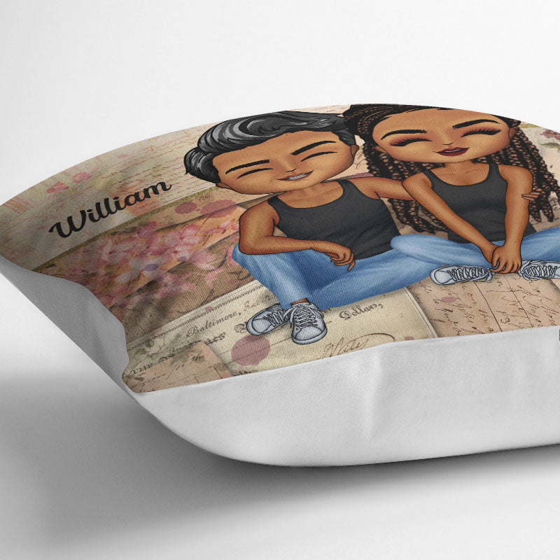 Together Since Husband Wife - Couple Gift - Personalized Custom Pillow