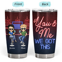 Husband And Wife Drinking Buddies For Life - Couple Gift - Personalized Custom Tumbler