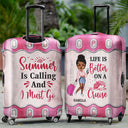 Just A Girl Boy Who Loves Traveling - Gift For Traveling Lovers - Personalized Custom Luggage Cover